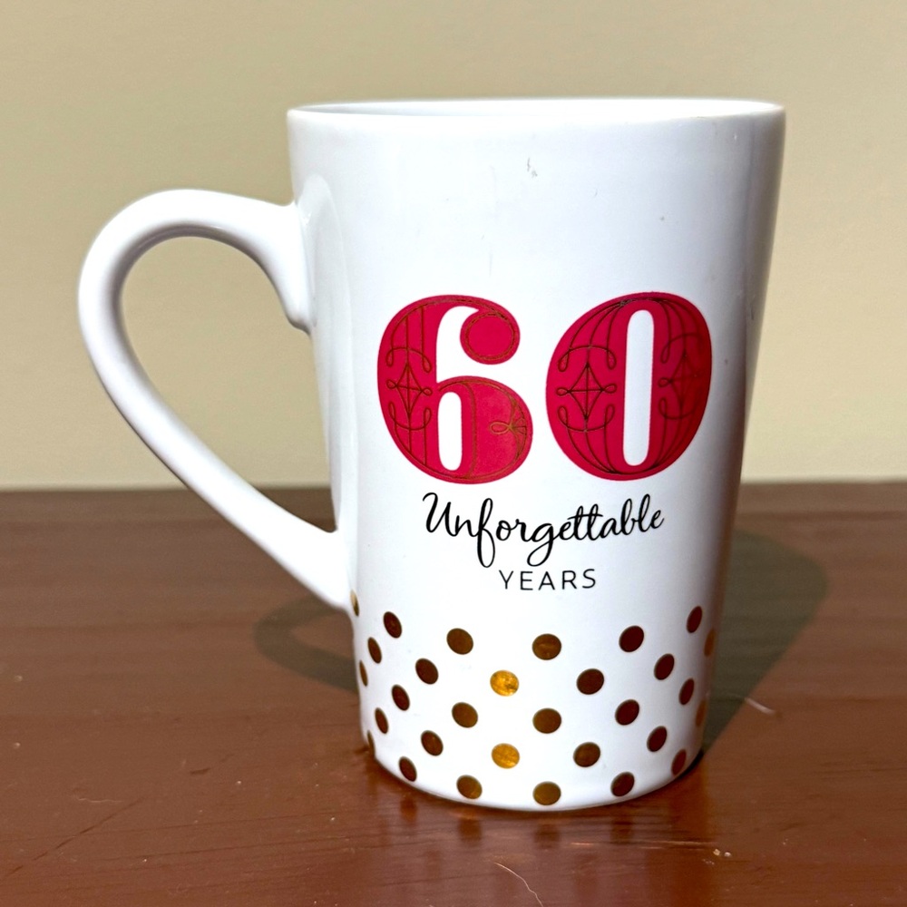 Hallmark "60 Unforgettable Years" Cup/Mug